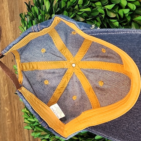 Olivia & Kate Denim Sequined Bling Ball Cap New With Tag - Picture 6 of 6